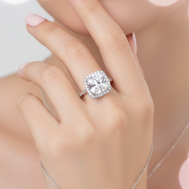Publicidad Joyería Orion - Anillo y Colgante Femenino